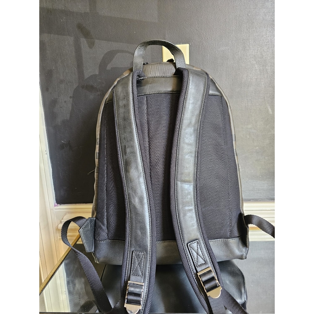 Burberry Marden Backpack London Check Coated Canvas with Leather - Picture 3 of 10